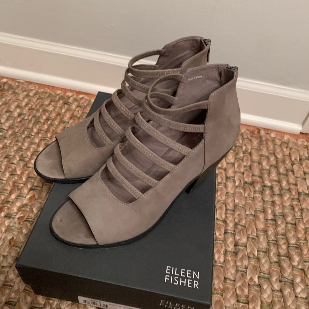 Eileen Fisher grey shoes.